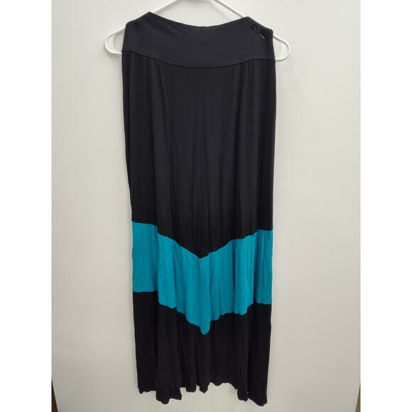 AB Studio Black & Blue Maxi Skirt - Picture 2 of 5